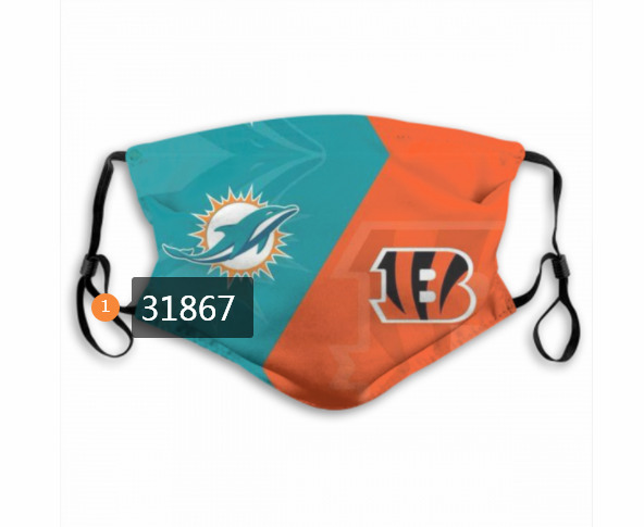NFL Miami Dolphins 852020 Dust mask with filter